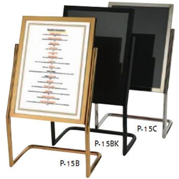 Aarco Aarco Products P-15BK Menu and Poster Holder - Black P-15BK